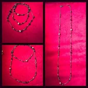 David Yurman- Black and Silver Necklace